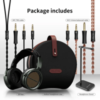 Aune Aune SR7000 Closed Back Headphone with Aluminium Alloy Headphone Stand variant 2