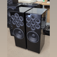 Tekton Design 1 pr. Bespoke Perfect SET 12″ w/Moab Tweeters in Piano Gloss Black Finish – $2700 Delivered variant 2