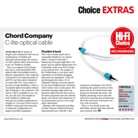 Chord Company C-lite digital optical audio interconnect variant 5
