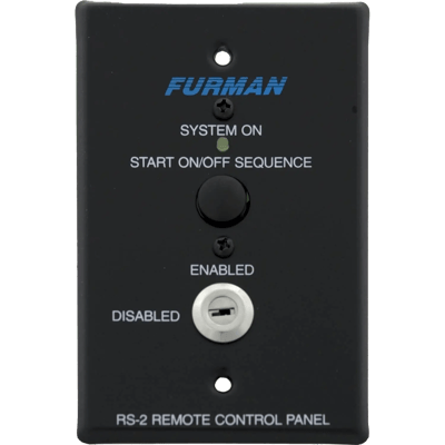Furman Key Switched Remote System Control Panel w/ Momentary Start On/Off (RS-2)