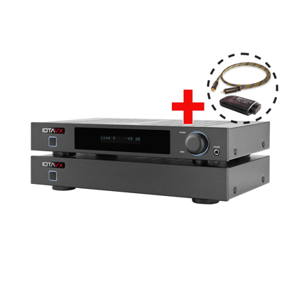 IOTA VX IOTAVX SA3 + IOTAVX PA3 + IOTAVX BT01 + AperionAudio RCA Audio Cable Mono
