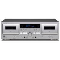 TEAC- USA TEAC W-1200 Dual Cassette Deck - Silver variant 1
