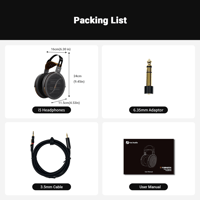 Fosi Audio Fosi Audio i5 Open-Back Planar Magnetic Headphones variant 9