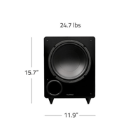 Fluance Ai61 Powered 6.5" Stereo Bookshelf Speakers and DB10 10" Low Frequency Ported Front Firing Powered Subwoofer variant 10