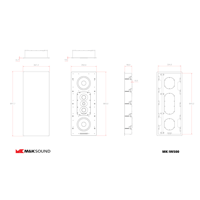 M&K Sound IW500 In-Wall Speaker variant 6