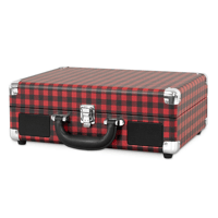 Victrola Journey Suitcase Record Player - Red Plaid variant 2
