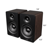 Fluance Ai61 Powered 6.5" Stereo Bookshelf Speakers and DB10 10" Low Frequency Ported Front Firing Powered Subwoofer variant 5