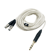 Strauss & Wagner  Lisbon Mini XLR to 6.35mm 8-core OFC Silver Headphone Cable variant 4