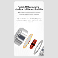 Sivga Audio Flat Glass Dynamic Diaphragm wired IEM variant 14