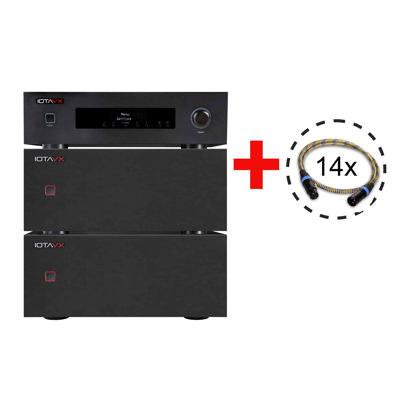 IOTA VX IOTAVX AVX17 + 2 x AVXP1 + 14 x AperionAudio XLR Audio Kabel Mono 1m