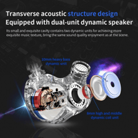 QKZ CK9 Subwoofer HiFi Sports Dual Driver Earphone variant 9