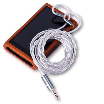 Hisenior WhiteWhale In-ear Monitor Cable Premium UP-OCC(Silver Plated) 290Cores 0.78mm 4.4mm Bal Plug