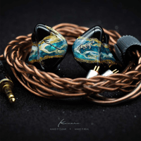 Kinera Kinera Freya Hand Painted 3BA+1DD Hybrid IEMs - HiFi Headset In-Ear Earphones with Detachable 0.78mm 2pin Cable Premium Earbuds variant 7
