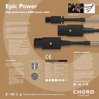 Chord Company Epic Power cable variant 4
