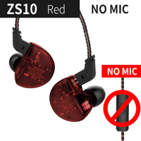 QKZ KZ ZS10 Super Bass HiFi Ten Unit Balanced Sound Earphone variant 2