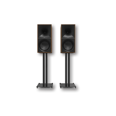 Klipsch The Nines Heritage Inspired Powered Speakers + 24" Bookshelf Speaker Stands