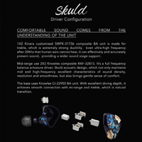 Kinera Kinera Imperial Skuld-5BA DriversHiFi Sound IEM In Ear Earphone Professional Grade Headset with Detachable 4.4mm Balanced Cable variant 6
