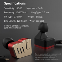 QKZ KZ BA10 5BA HiFi Balanced Armature Sports Earphone variant 10