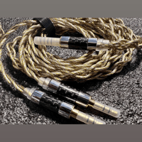 JM Audio Editions Fire and Ice XLR TRS TRRS Silver and Gold Carbon Wire variant 4