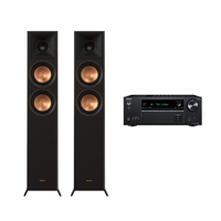 Klipsch RP-5000F II 2.0.0 Dual Floorstanding Speaker + Onkyo TX-NR6100 AV Receiver variant 1