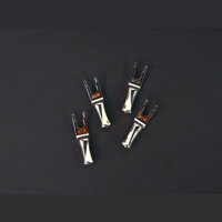 Black Cat Cable XOX Spade Adapters – Rhodium variant 1