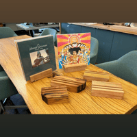 Fern and Roby "Now Playing" Reclaimed Wood LP Stand variant 2