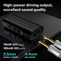 LETSHUOER DT03 Portable Earphone Adapter High Resolution Lossless DAC/AMP Amplifier For 3.5mm/4.4mm variant 10