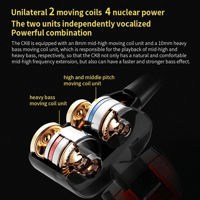 QKZ CK8 Wired Sports HiFi Piston Four Unit Earphone variant 13
