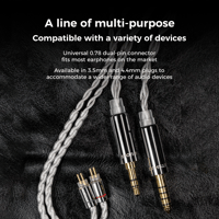 LETSHUOER M11 silver-plated copper cable with 392-strands 2 pin （3.5mm/4.4mm） variant 4