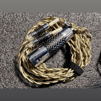 JM Audio Editions Fire and Ice XLR TRS TRRS Silver and Gold Carbon Wire variant 6