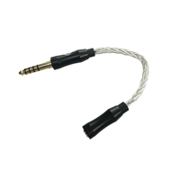 Strauss & Wagner  SW-3544A 3.5mm Female to 4.4mm Male 8-Core Silver Adapter variant 2