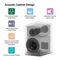 Arylic BK501/651 2 Way Bookshelf Speakers variant 2