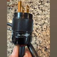 JM Audio Editions 6Ft ZCABLES AC Power Cord Gold Lightening Wattgate 330 Made in USA variant 2