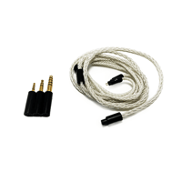 Strauss & Wagner  Essen Braided Silver 0.78mm 2-pin 3-in-1 In-Ear Monitor Upgrade Cable variant 1