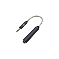 Strauss & Wagner  Iona Braided Silver 6.35mm Female to 3.5mm Male Adapter Cable variant 1