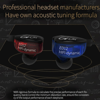 QKZ KZ ED12 HiFi Dynamic Noise Isolation Sports Earbuds variant 9