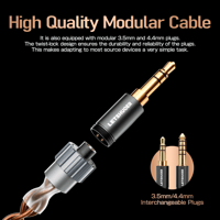 LETSHUOER S08 IEM 13mm Planar Magnetic Driver in Ear Monitor HiFi Earphone variant 3