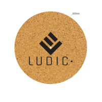 LUDIC Cork LP slip mat Ludic Logo variant 1