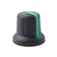 JDS Labs BLACK KNOB WITH GREEN STRIPE variant 1