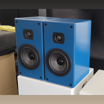 Tekton Design 1 pr. Aspen Monitors – Blue Finish w/grilles – $400 Delivered