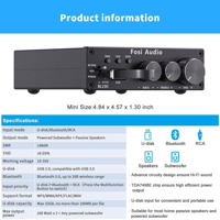 Fosi Audio Fosi Audio BL20C Bluetooth USB Stereo Amplifier variant 7