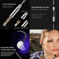 QKZ F910 In-Ear Subwoofer Earphones with Dual Dynamic Drivers & Mic variant 8