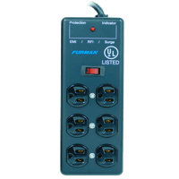Furman 6 Outlet, 2x3 Metal Chassis Surge Suppressor Strip (SS-6B) variant 2