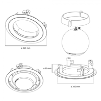 Elipson IN CEILING MOUNT (PLANET M) variant 2