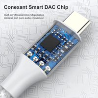 QKZ Innovative USB-C to 3.5mm Audio Adapters for Seamless Sound variant 17