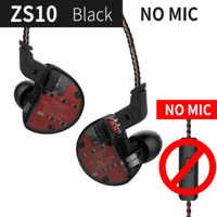 QKZ KZ ZS10 Super Bass HiFi Ten Unit Balanced Sound Earphone variant 6