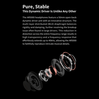 Aune Aune AR5000 Full-Size Open-Back Headphones with MLD Driver, Dynamic Driver, AuNest Headphone Case Included variant 9