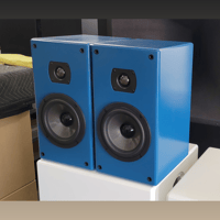 Tekton Design 1 pr. Aspen Monitors – Blue Finish w/grilles – $400 Delivered variant 1