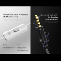 QKZ AK3 FiLe In-ear Subwoofer Earphone with Mic – Perfect for Gaming & Music variant 8