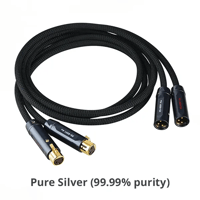 Leson Silver XLR Cable variant 2